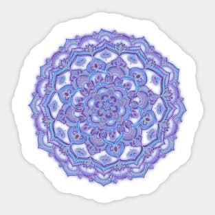 Lilac Spring Doodle Flower Sticker